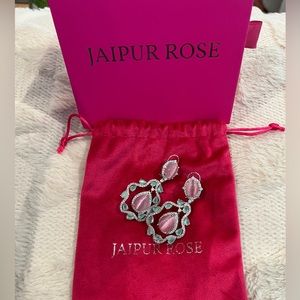 Jaipur Rose Handmade Statement Earrings